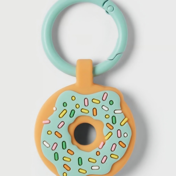 NEW Apple AirTag Keychain -Heyday Teal Donut Keychain‎ & Holder Bundle (3 Pack) - Picture 4 of 4